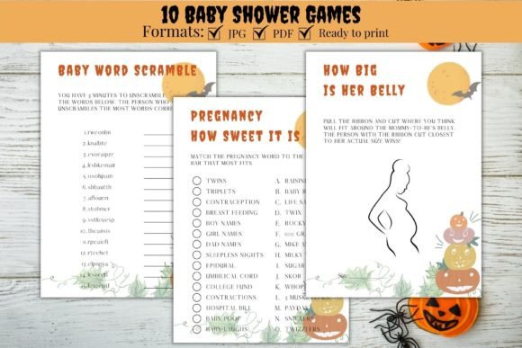 Printable Baby Shower Games Bundle