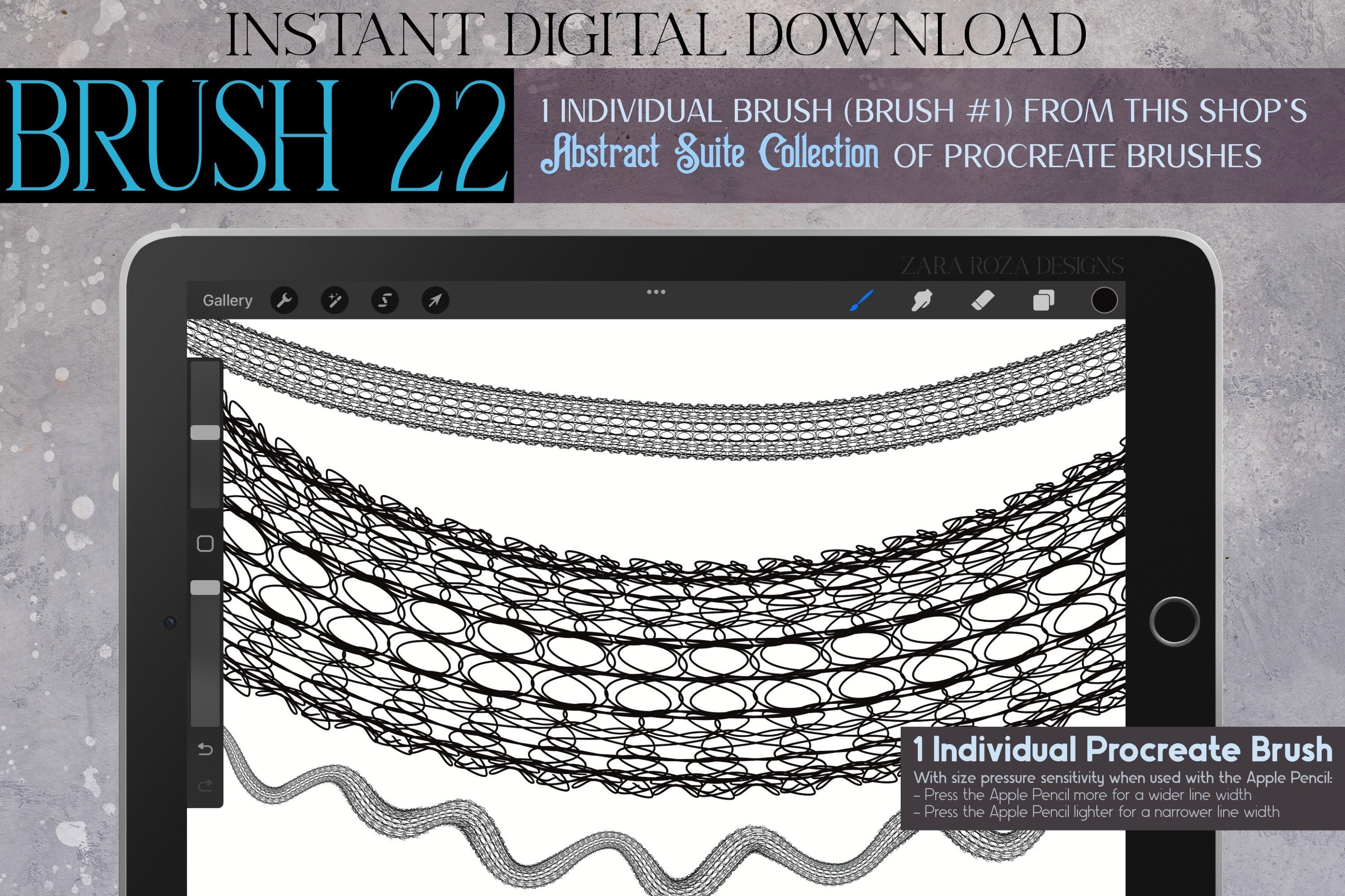 Procreate Brush #22 – Abstract Suite
