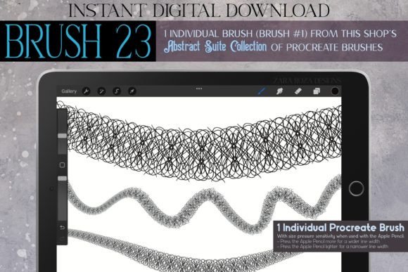 Procreate Brush #23 – Abstract Suite