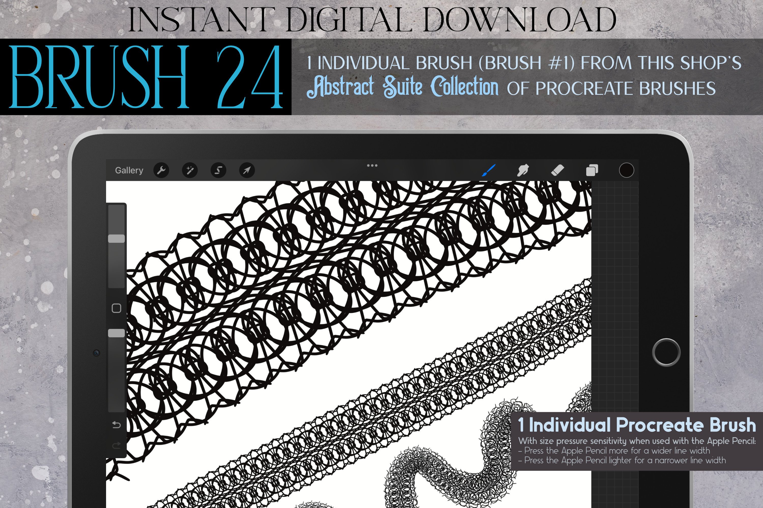 Procreate Brush #24 – Abstract Suite