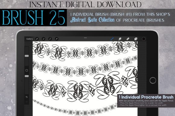 Procreate Brush #25 – Abstract Suite