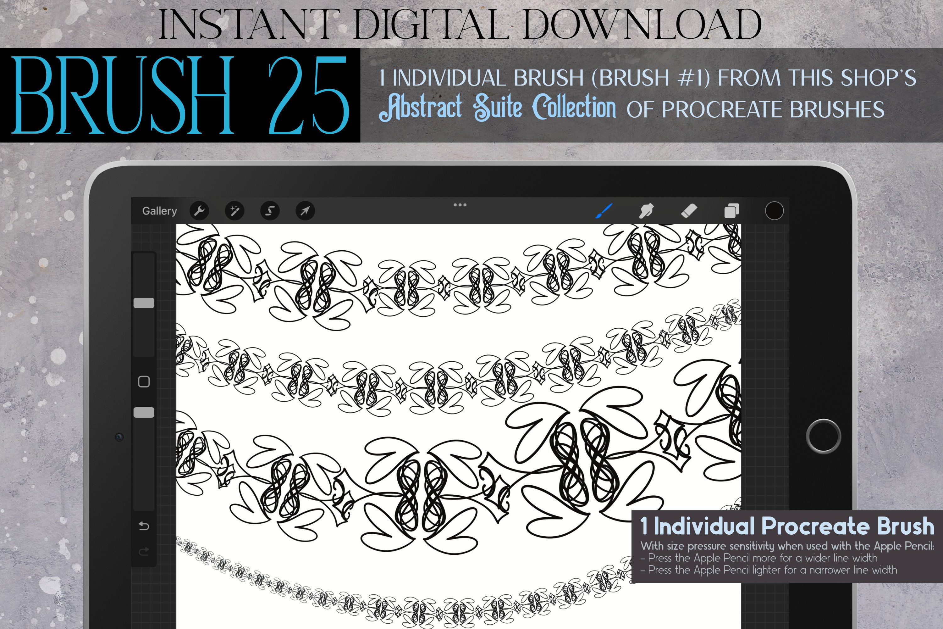 Procreate Brush #25 – Abstract Suite