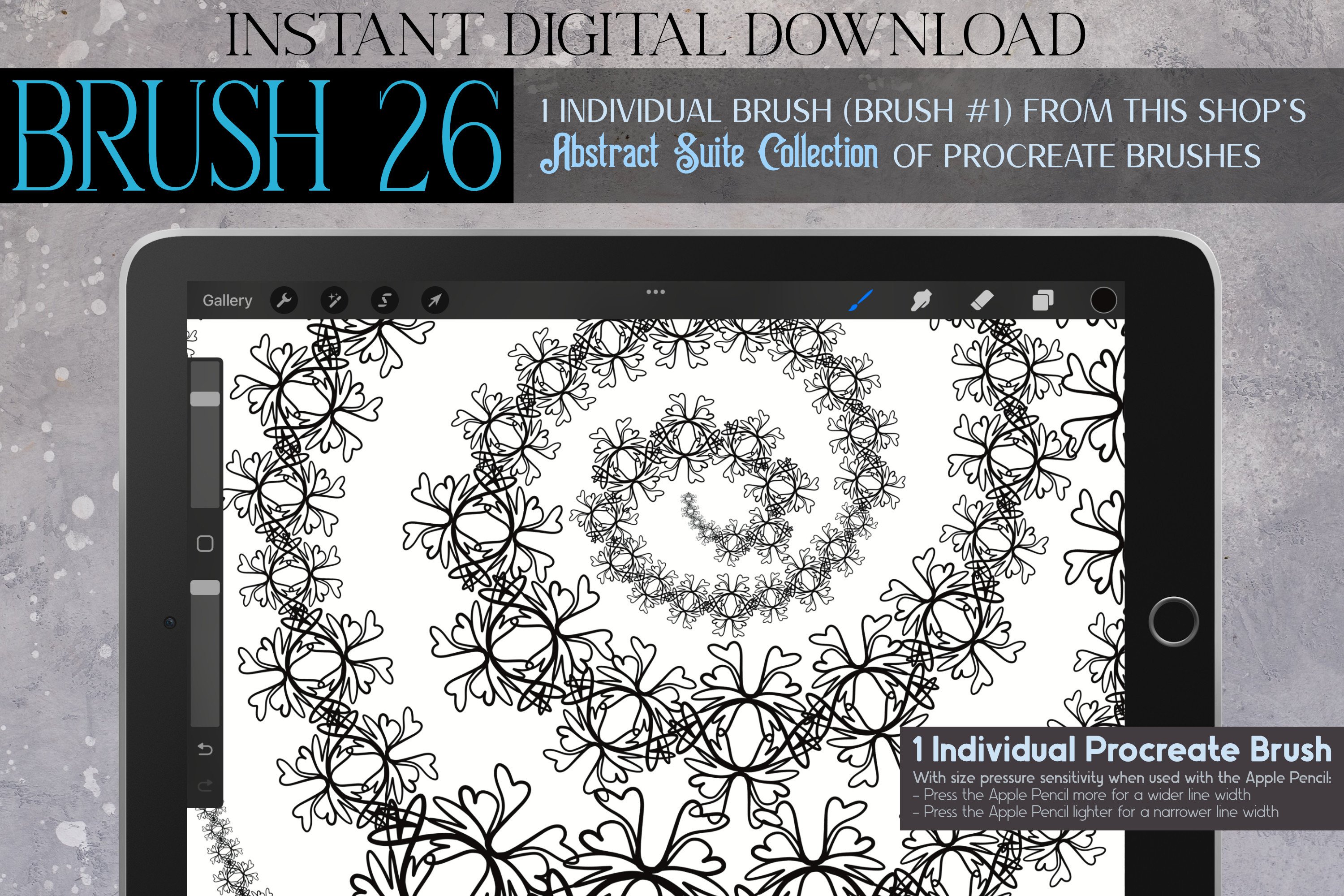Procreate Brush #26 – Abstract Suite