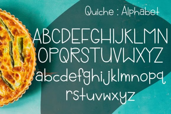 Quiche Font PNG with transparent background - Preview 2