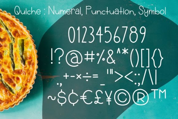 Quiche Font PNG with transparent background - Preview 3
