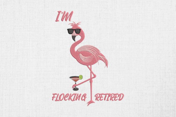 Retired Flamingo Funny Retirement
