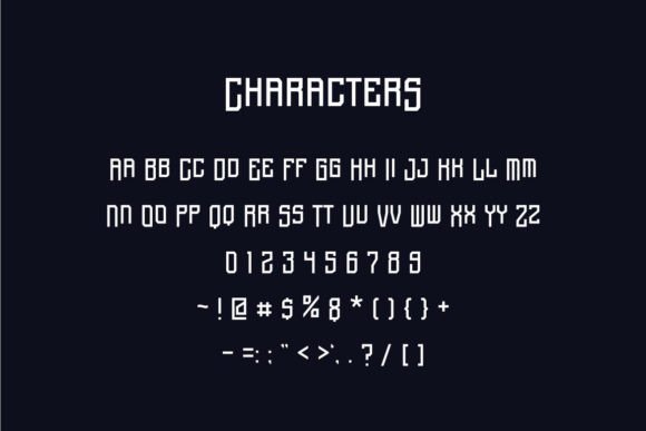 Rockman Font PNG with transparent background - Preview 1