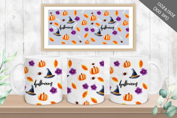 11oz Mug Halloween Gnome Sublimation Graphics