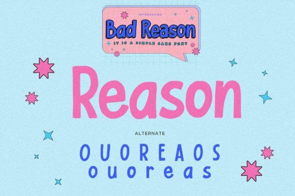 Bad Reason Font - Preview 6