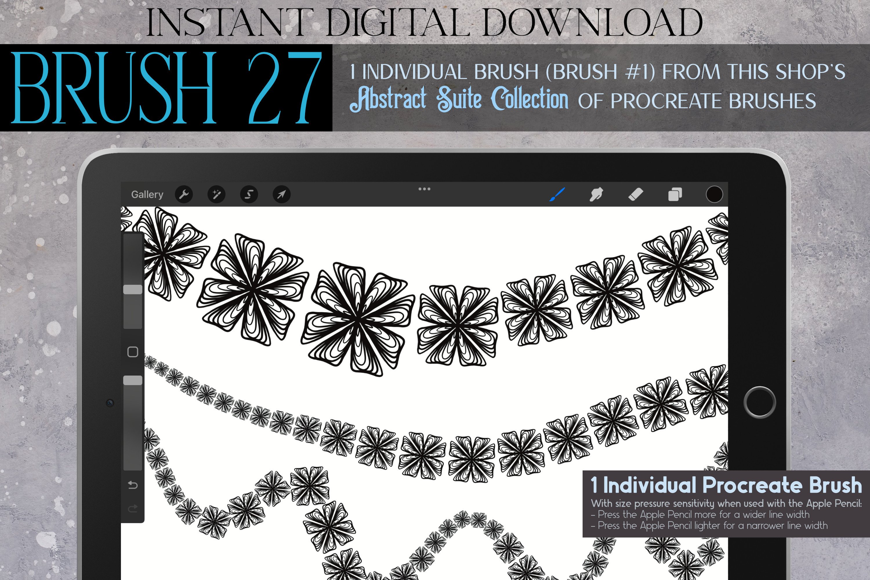 Procreate Brush #27 – Abstract Suite