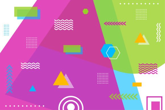 Abstract Geometric Background Colorful