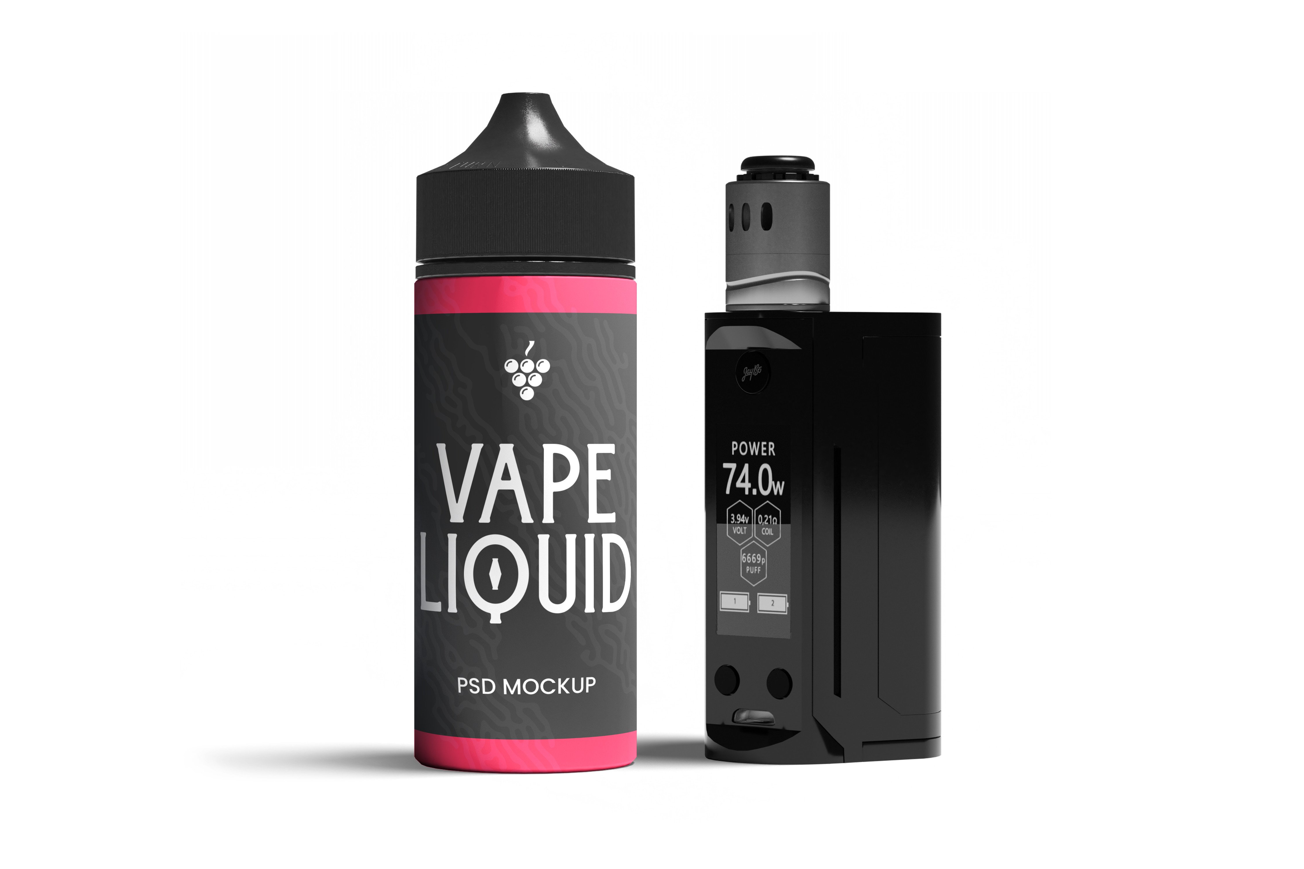 Vape Liquid Mockup Psd Graphic by Wudel Mbois · Creative Fabrica