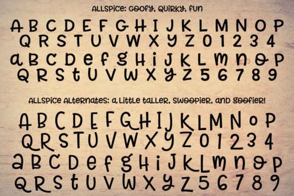 Allspice Font - Preview 1