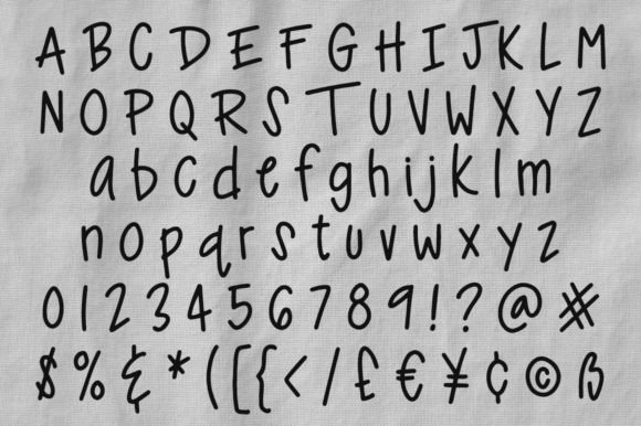 Ankle Biter Print Font - Preview 1