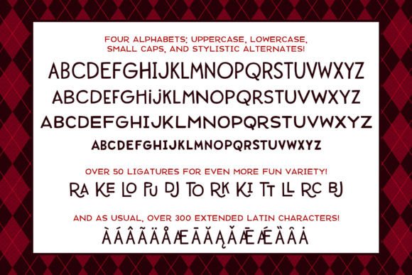 Argyle Socks Font - Preview 1
