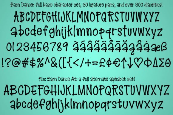 Barn Dance Font - Preview 1