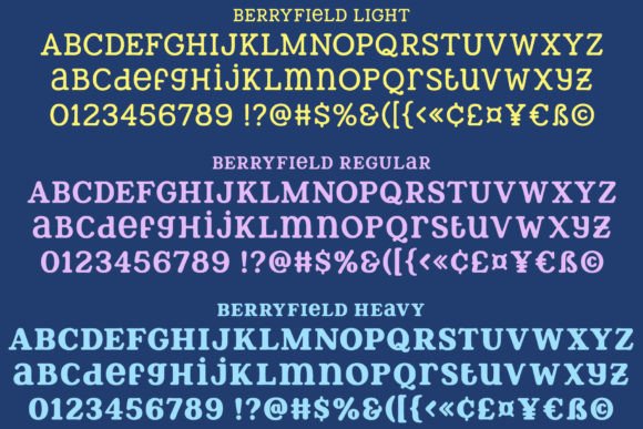 Berryfield Font - Preview 1