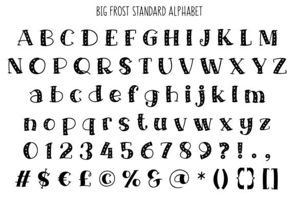 Big Freeze and Big Frost Font - Preview 3