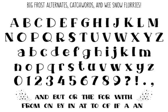 Big Freeze and Big Frost Font - Preview 4