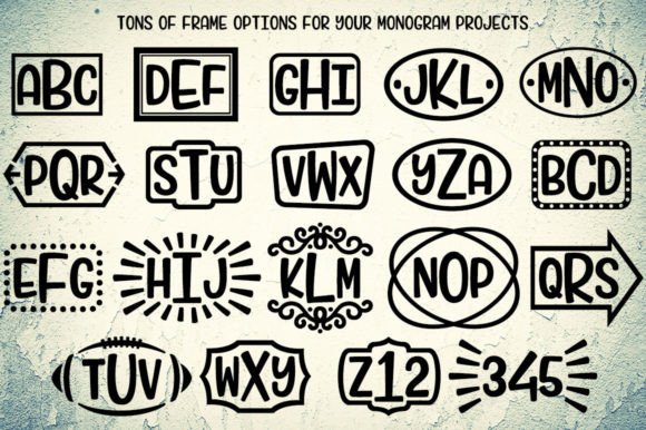 Candlepin Monogram Font - Preview 2
