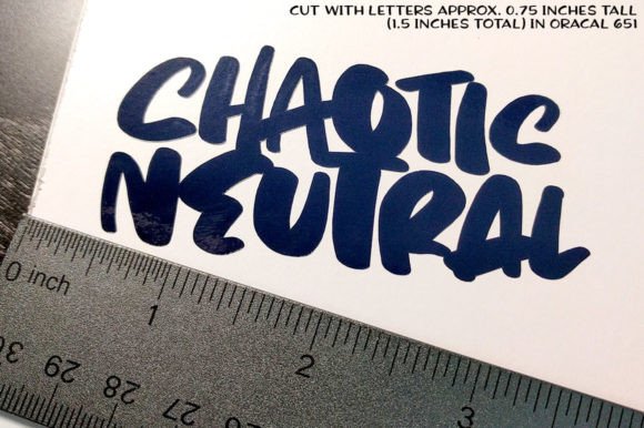 Chaotic Neutral Font - Preview 6