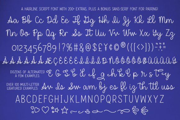 Dear Agatha (single Line) Font - Preview 1