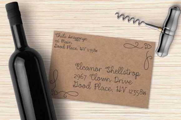 Dear Agatha (single Line) Font - Preview 3