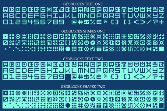 Geoblocks Font - Preview 1