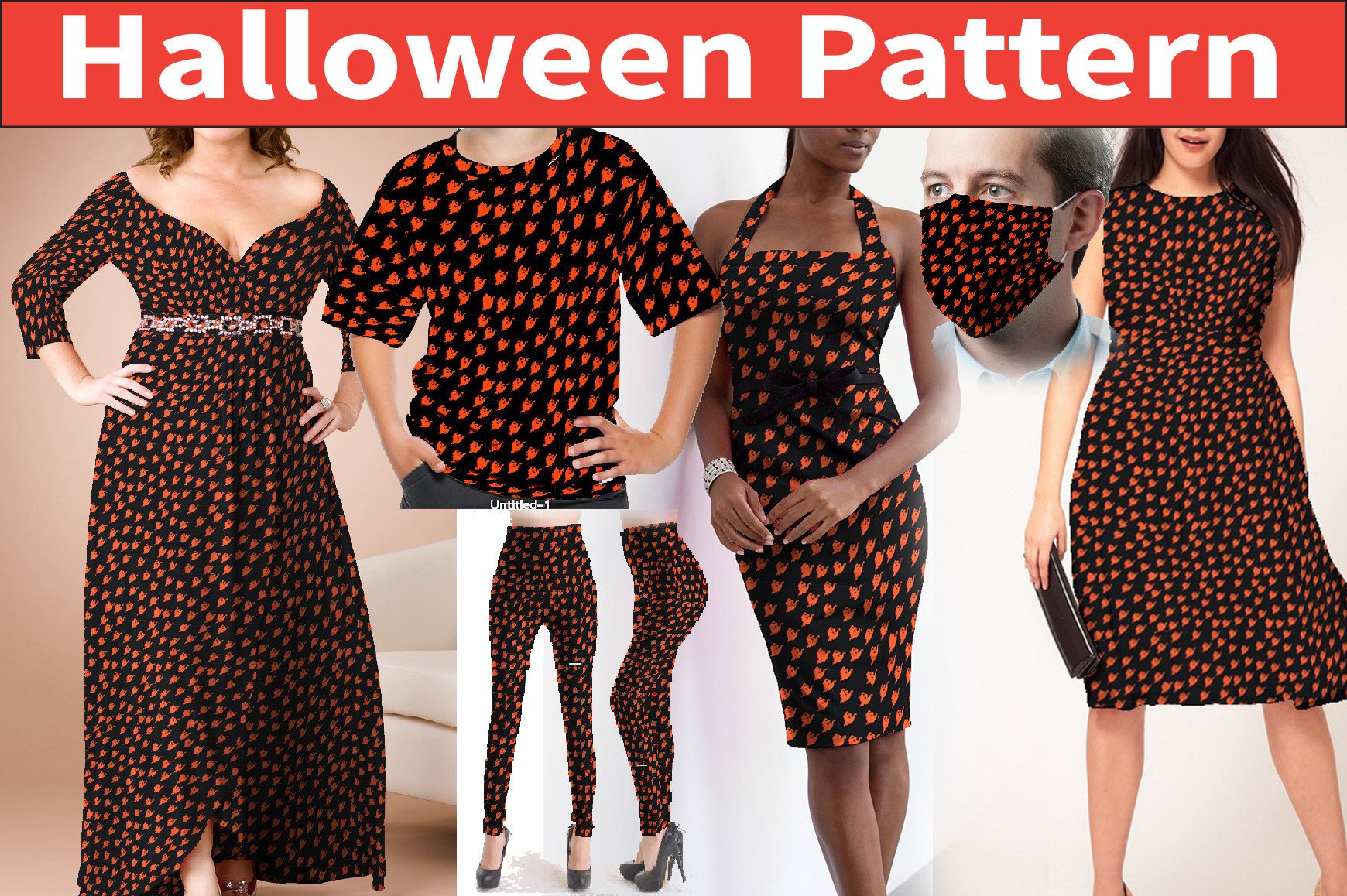 Halloween Pattern, Digital Paper