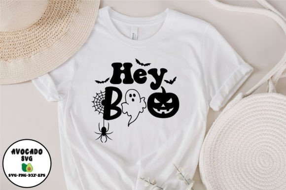 Hey Boo Halloween Svg Design Graphic Crafts By AvocadoSVG
