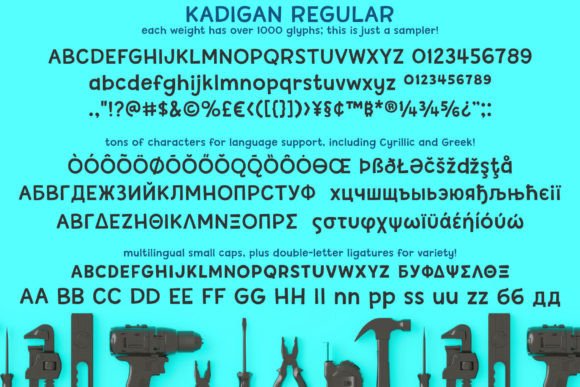 Kadigan Font PNG with transparent background - Preview 1