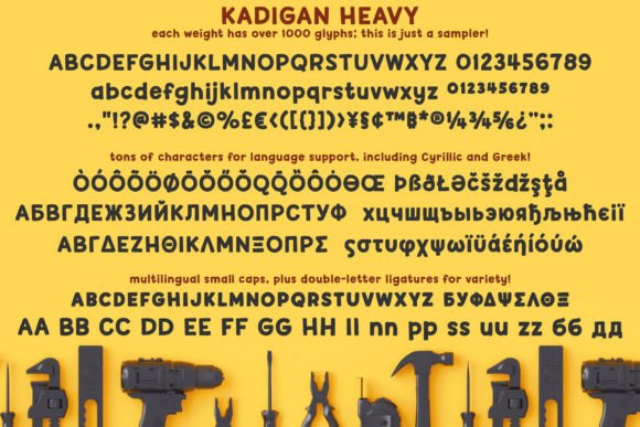 Kadigan Font PNG with transparent background - Preview 3