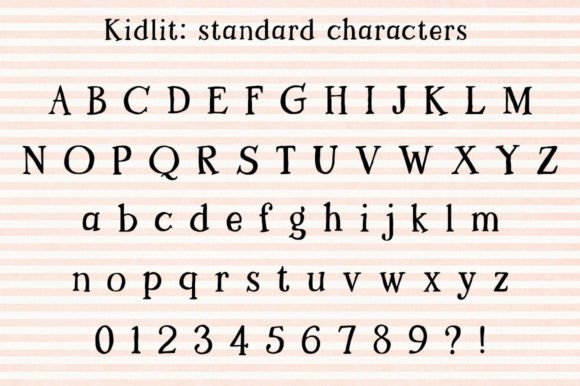 Kidlit Font - Preview 1