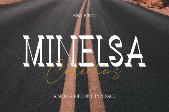 Minelsa Font PNG with transparent background - Preview 1