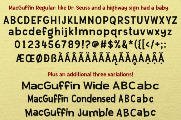 Macguffin Font PNG with transparent background - Preview 1