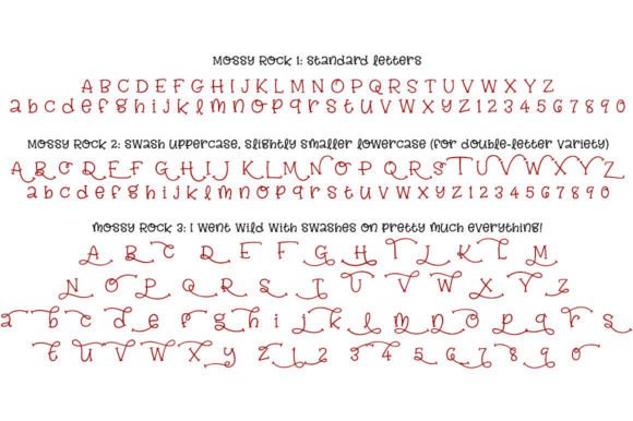 Mossy Rock Font PNG with transparent background - Preview 1