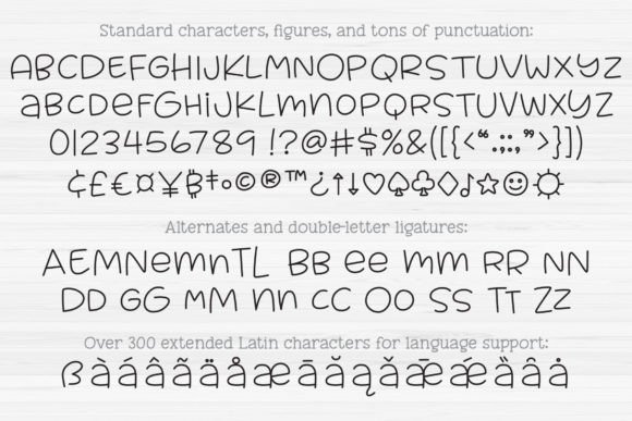 Muggsy Sketch (single Line) Font PNG with transparent background - Preview 1