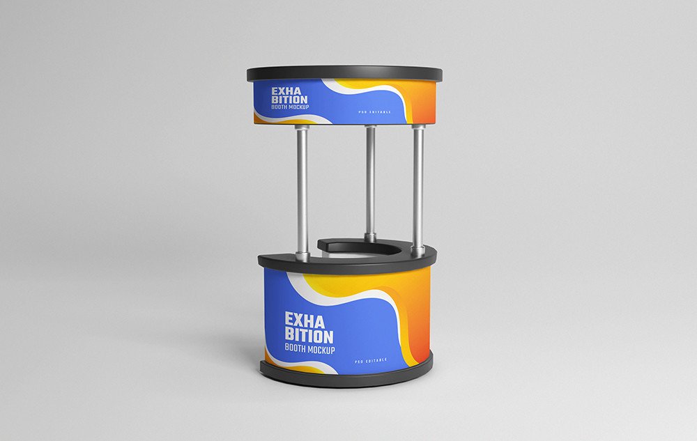 PSD Exhibition Booth Mockup Graphic by sujhonsharma · Creative Fabrica