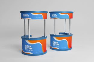 PSD Exhibition Booth Mockup Graphic by sujhonsharma · Creative Fabrica