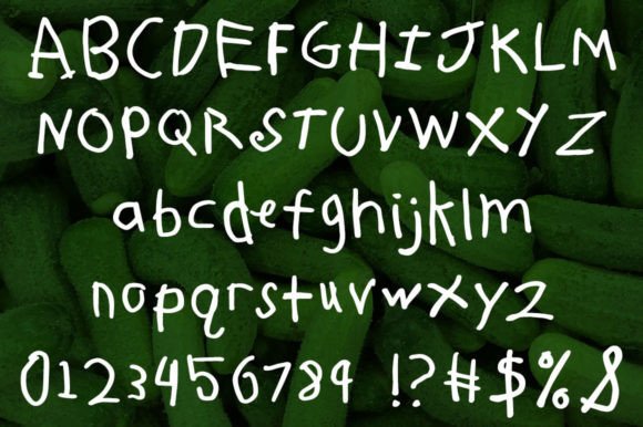 Pickle Biscuit Font font preview - 1
