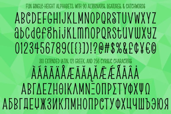 Pickled Limes Font PNG with transparent background - Preview 1
