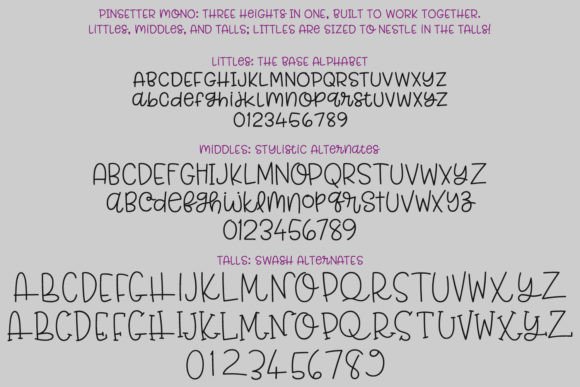 Pinsetter Mono Font PNG with transparent background - Preview 1