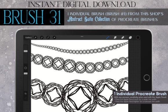 Procreate Brush #31 – Abstract Suite