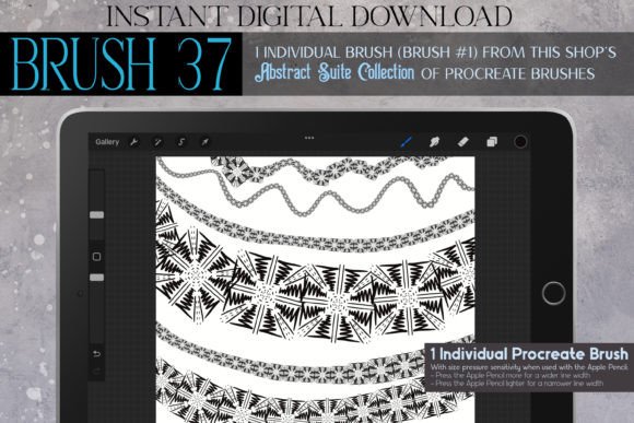 Procreate Brush #37 – Abstract Suite