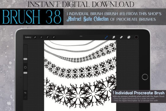 Procreate Brush #38 – Abstract Suite