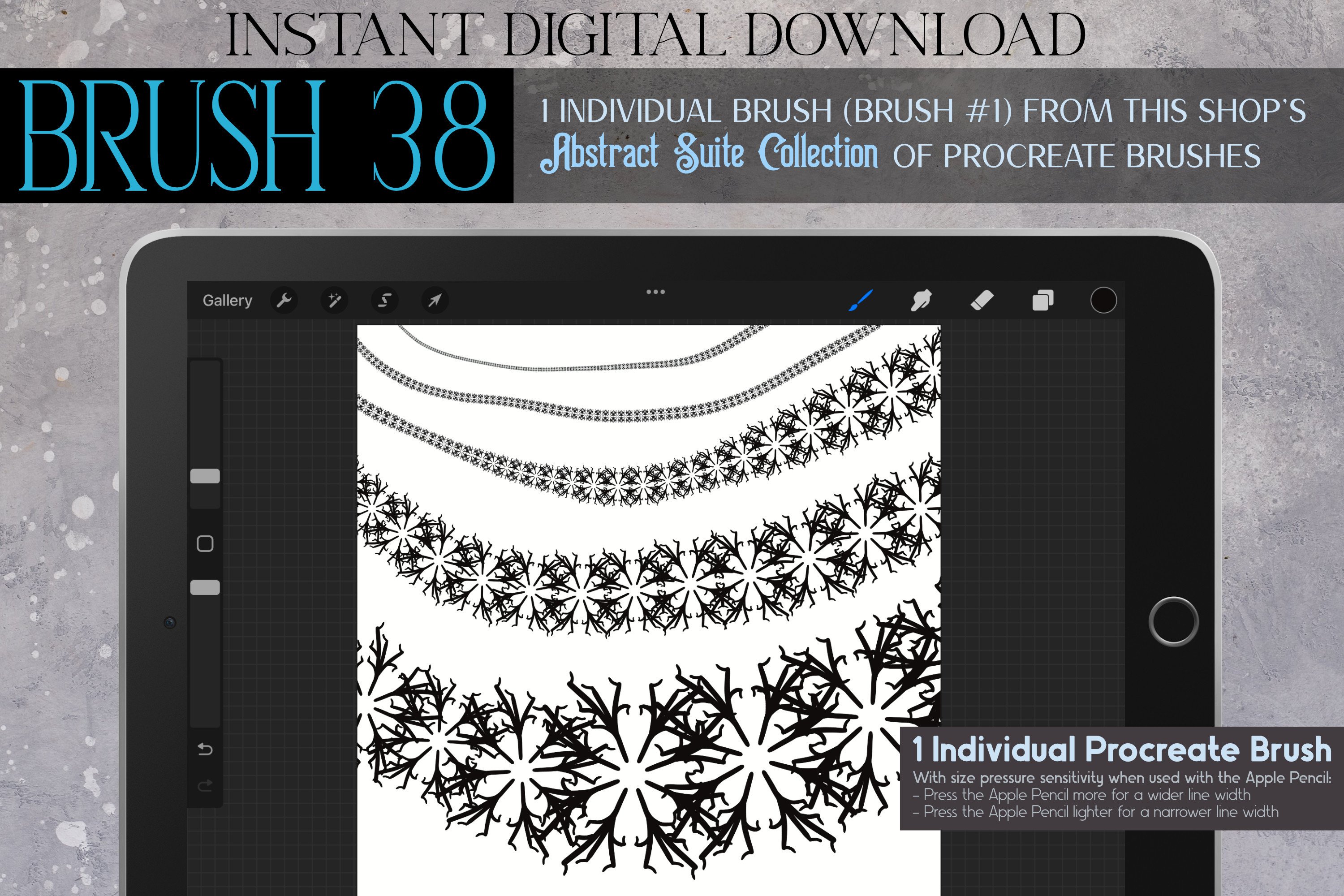 Procreate Brush #38 – Abstract Suite