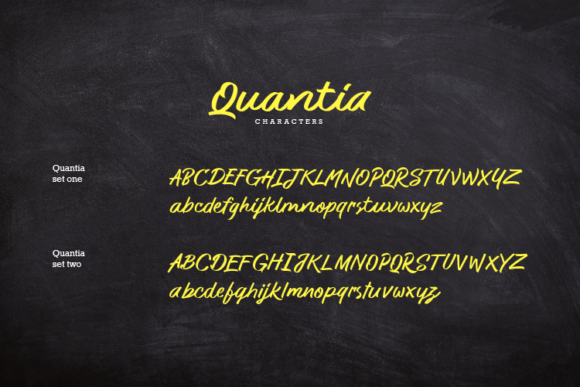 Quantia Font PNG with transparent background - Preview 3
