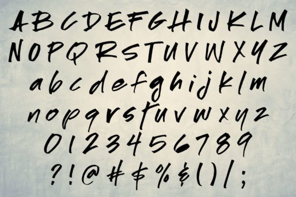 Saboteur Font font preview - 1
