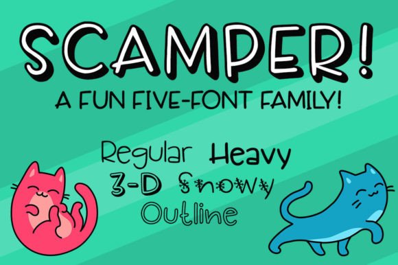 Scamper Font font preview - 1