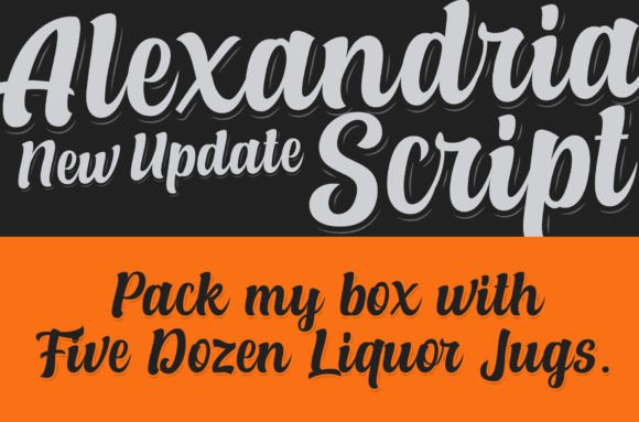Alexandria Script Font - Preview 1